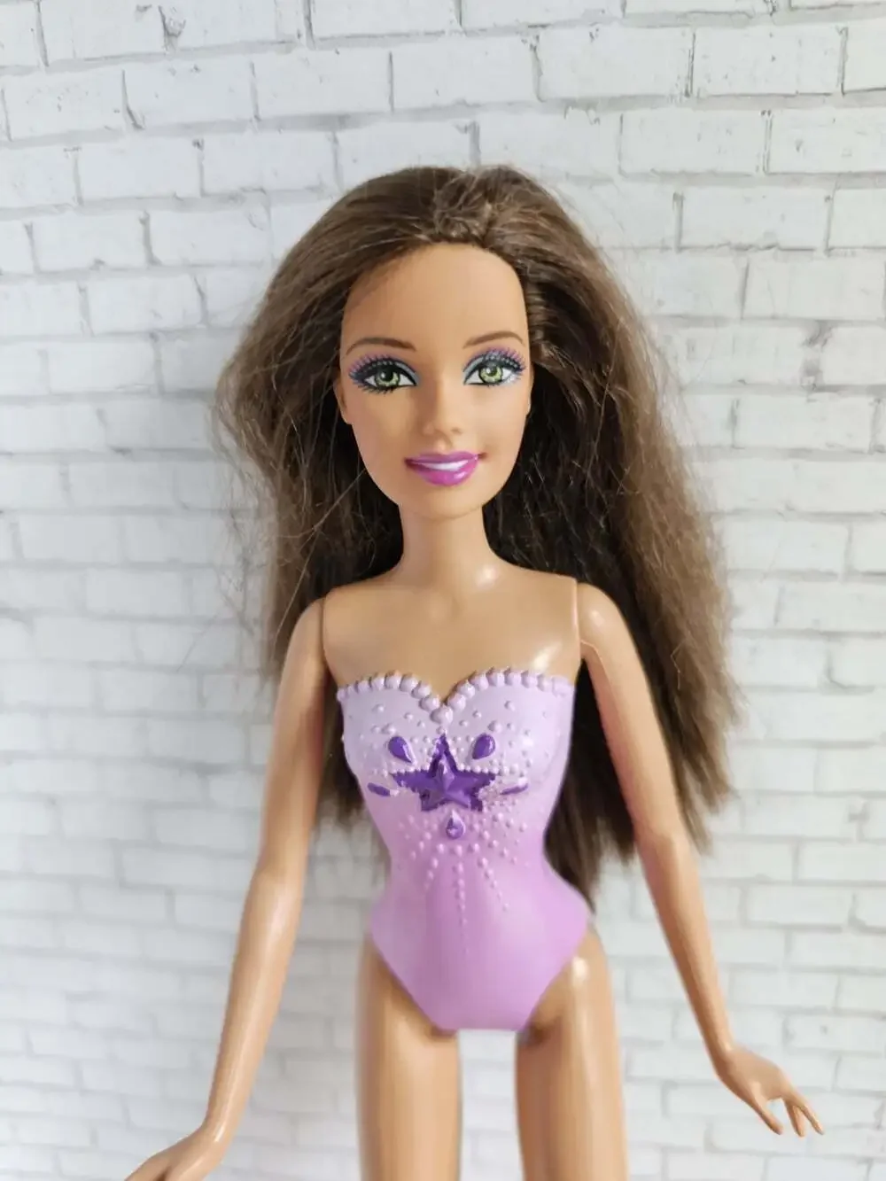 2011 Barbie Flower N Flutter Fairy Teresa Purple Fairytopia Doll Mattel